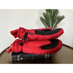 Kombi Women's Mittens Vintage Warm Winter Sking Sledding Snowboarding Medium Red